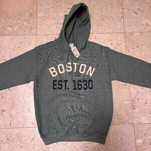 Boston Hoodie - Gildan Heavy Blend Hooded Sweatshirt - Green - Unisex Small